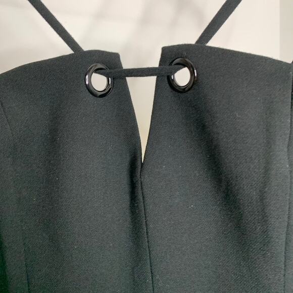 Black Halo Delia Wide Leg Jumpsuit Womens Black Size 6 - Picture 11 of 16